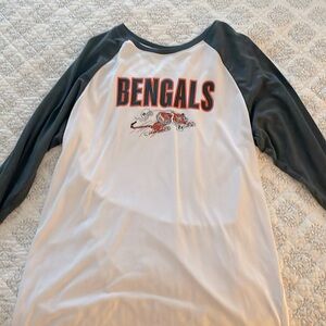 Cincinnati Bengals 3/4 Length Sleeve Mens T-Shirt